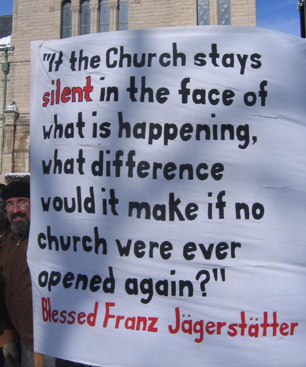 Image result for if the church stays silent in the face of what is happening pax on both houses